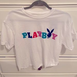 vintage PLAYBOY cropped oversized tshirt